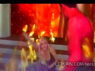 Big Boobed Blonde call girl Goes To Hell To Fuck The Devil