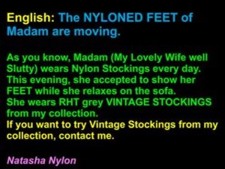 O nyloned pés de madam estamos moving em o sofá: adulto vídeo filme d0